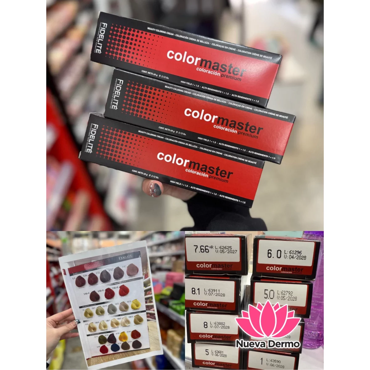 15 colores TINTURA COLORMASTER DE FIDELITE