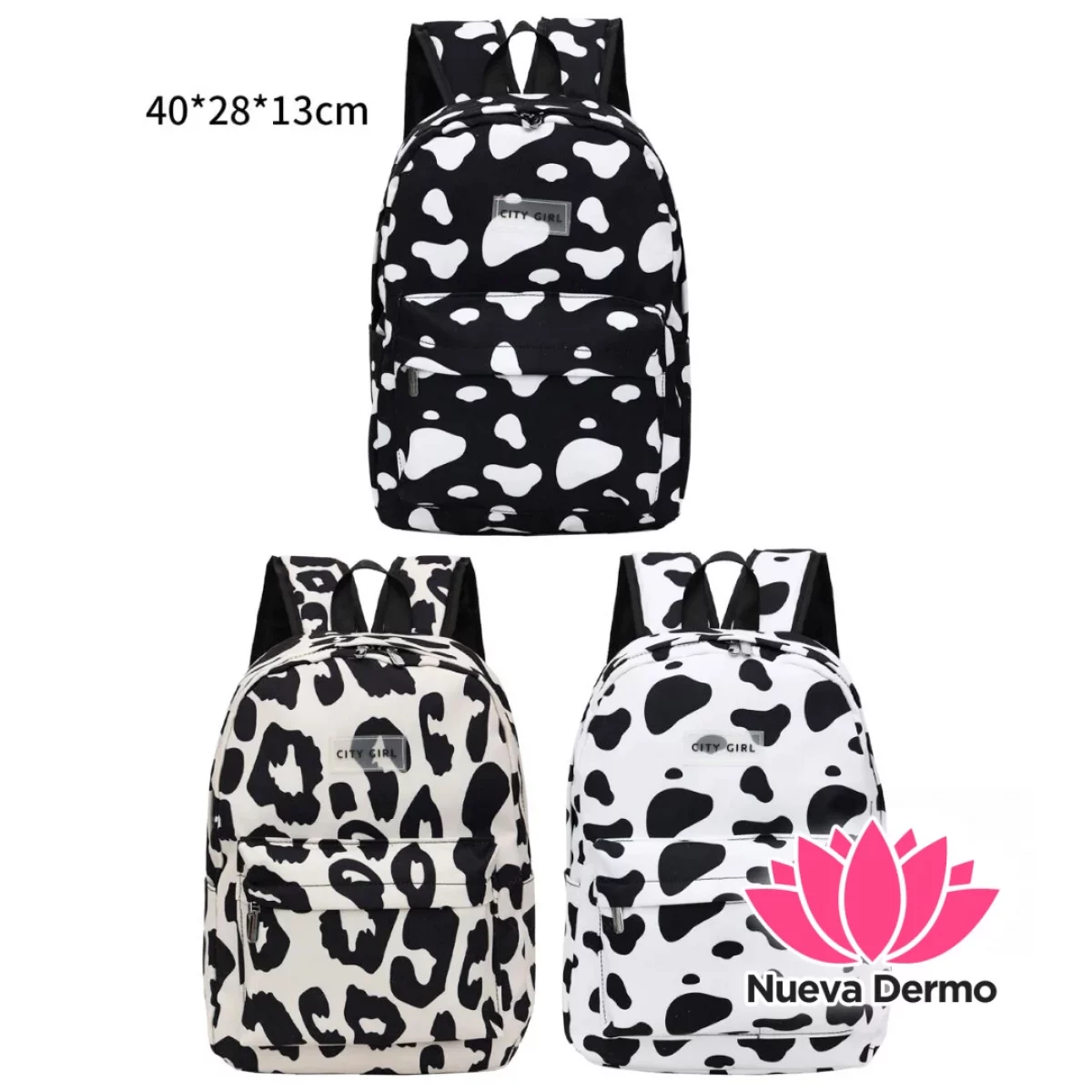 2 x 1 – MOCHILA ANIMAL PRINT – CITY GIRL