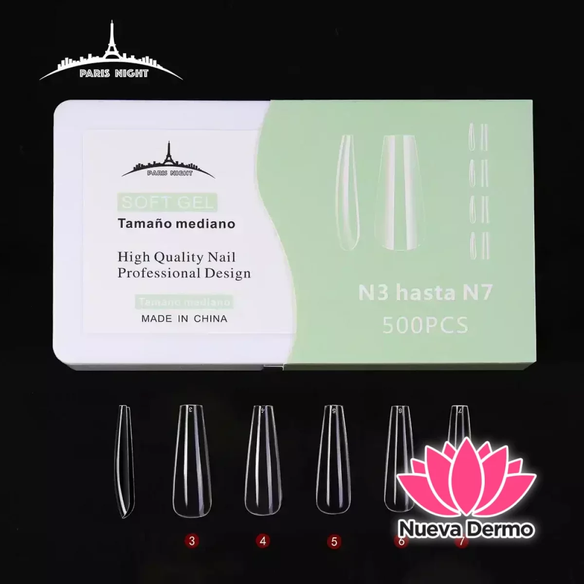 20850.3- TIPS SOFT GEL COFFIN *500 EN CA...