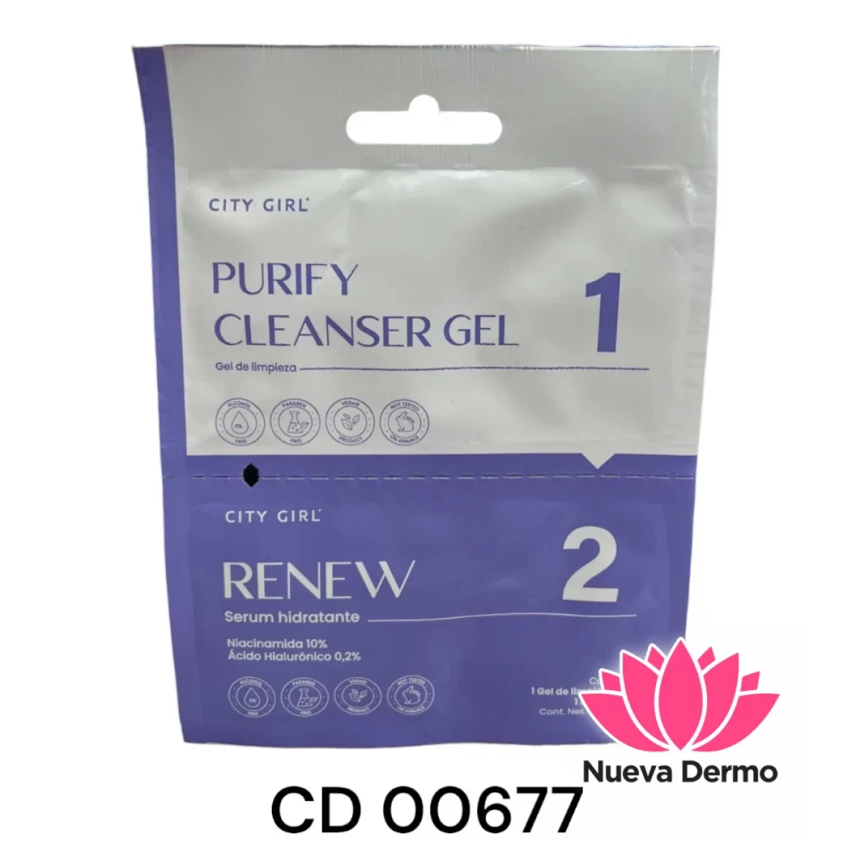 3 Serum Hidratante + Gel de Limpieza Facial 00677