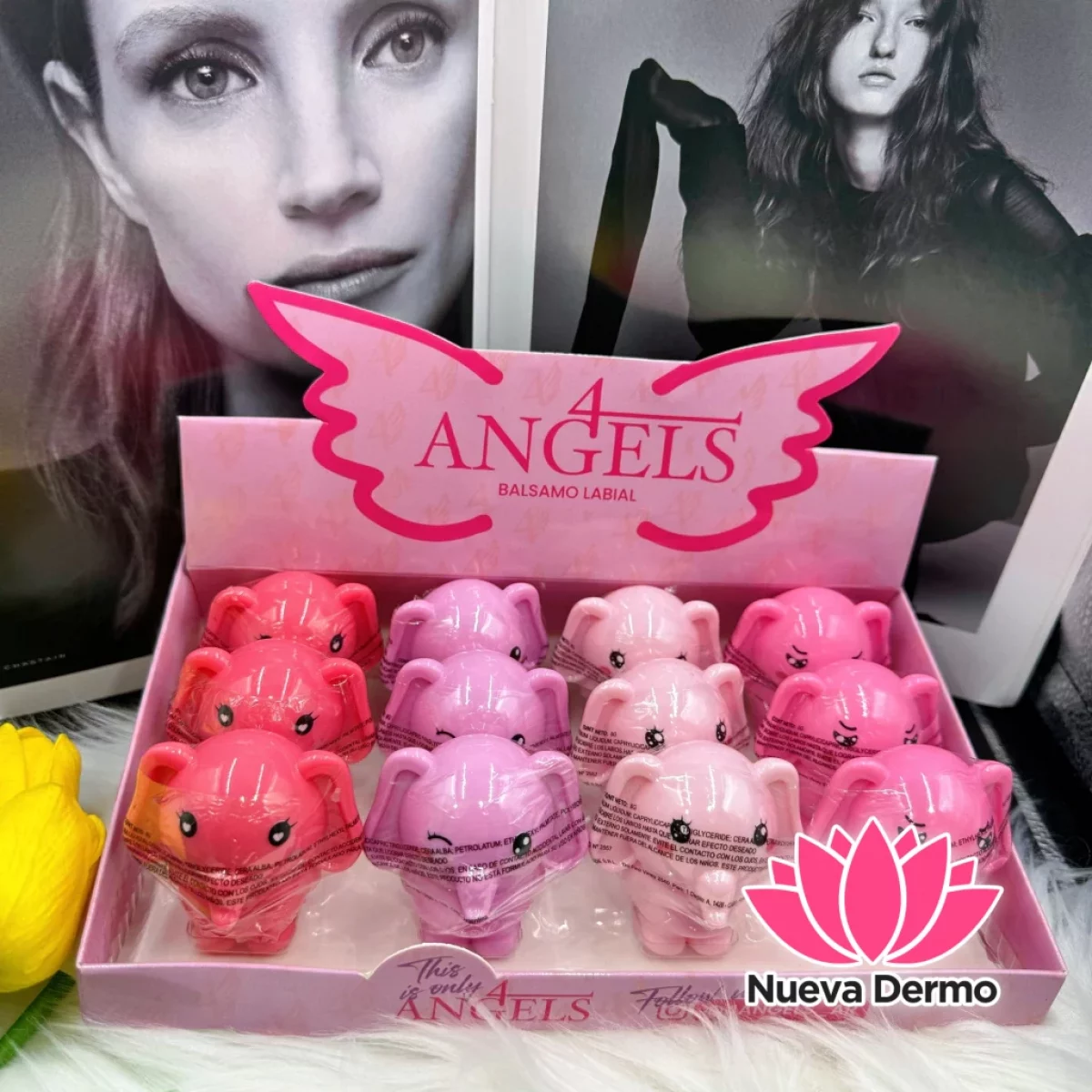 4 Angels balsasmo labial con forma de el...