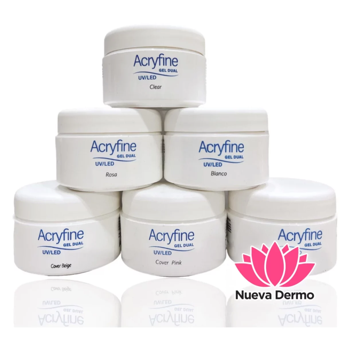 5 colores GEL ACRYFINE CONSTRUCCION UV LED UÑAS ESCULPIDA 30G