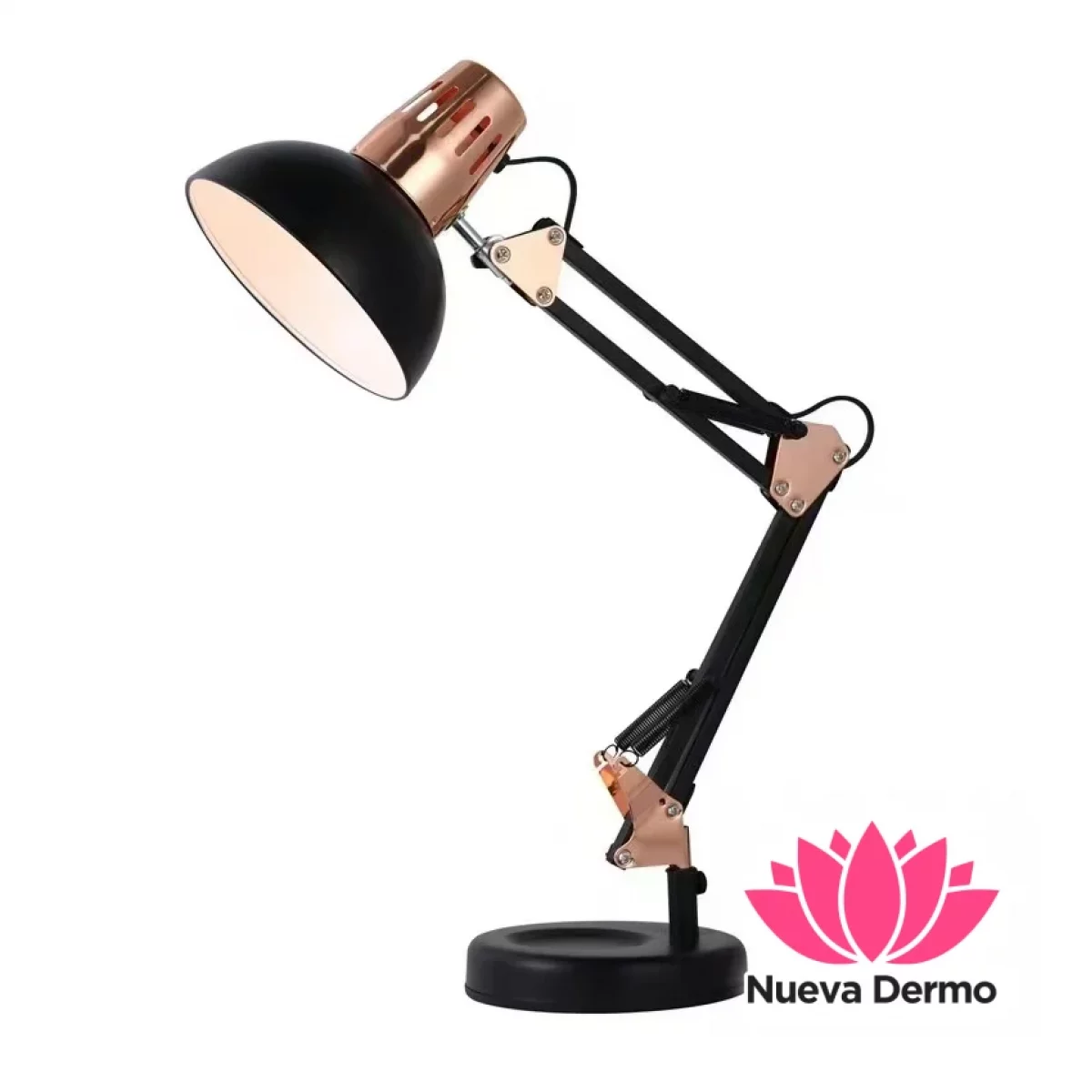 50527 LAMPARA ESCRITORIO ARTICULADA SIN FOCO NEGRA