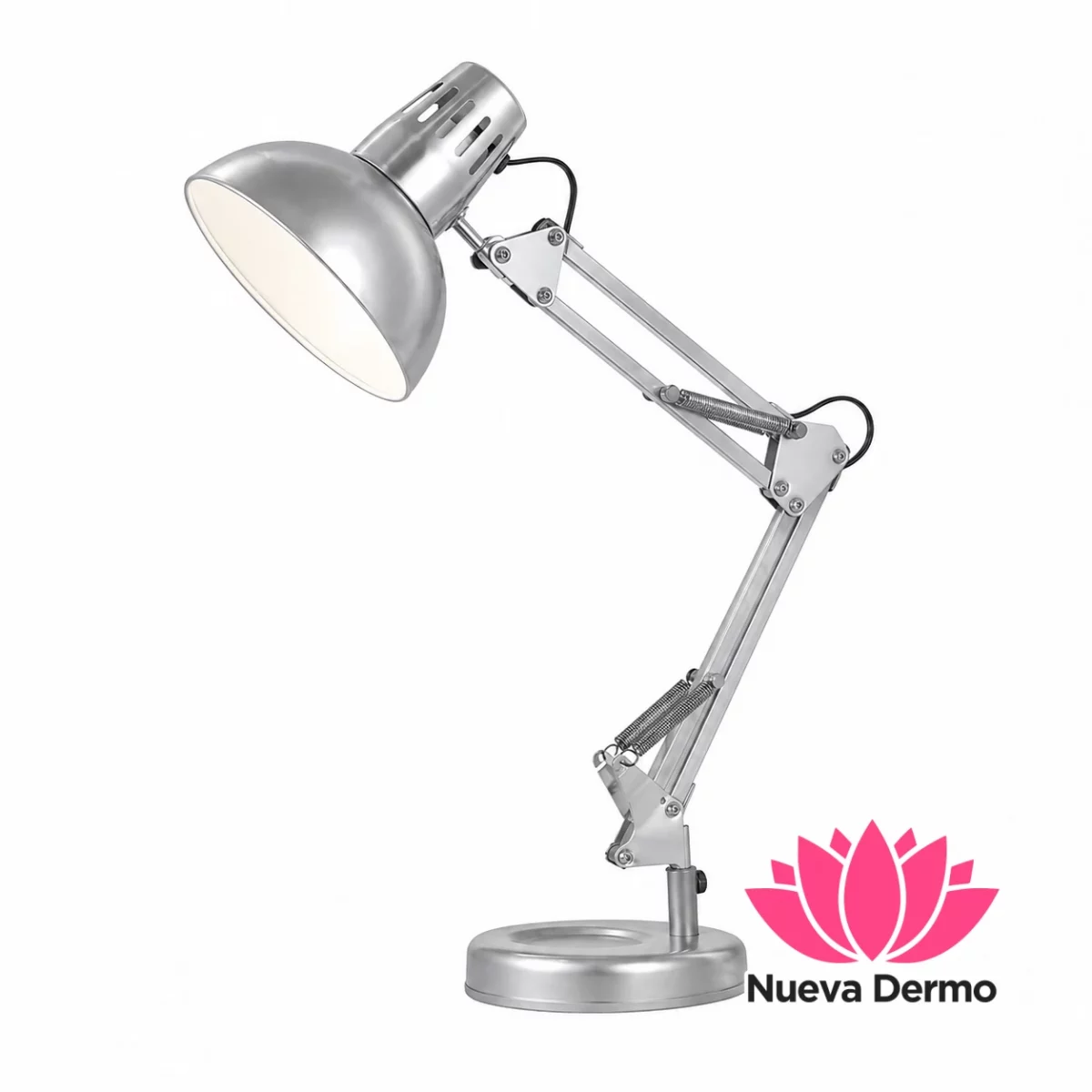 50527 LAMPARA ESCRITORIO ARTICULADA SIN FOCO PLATEADA