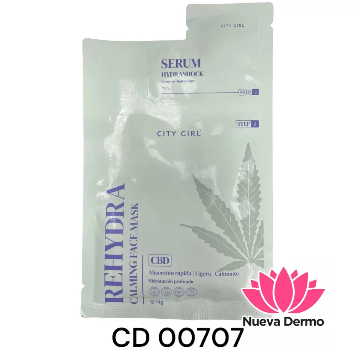 6U Mascarilla Serum Hidratante Facial City Girl 00707