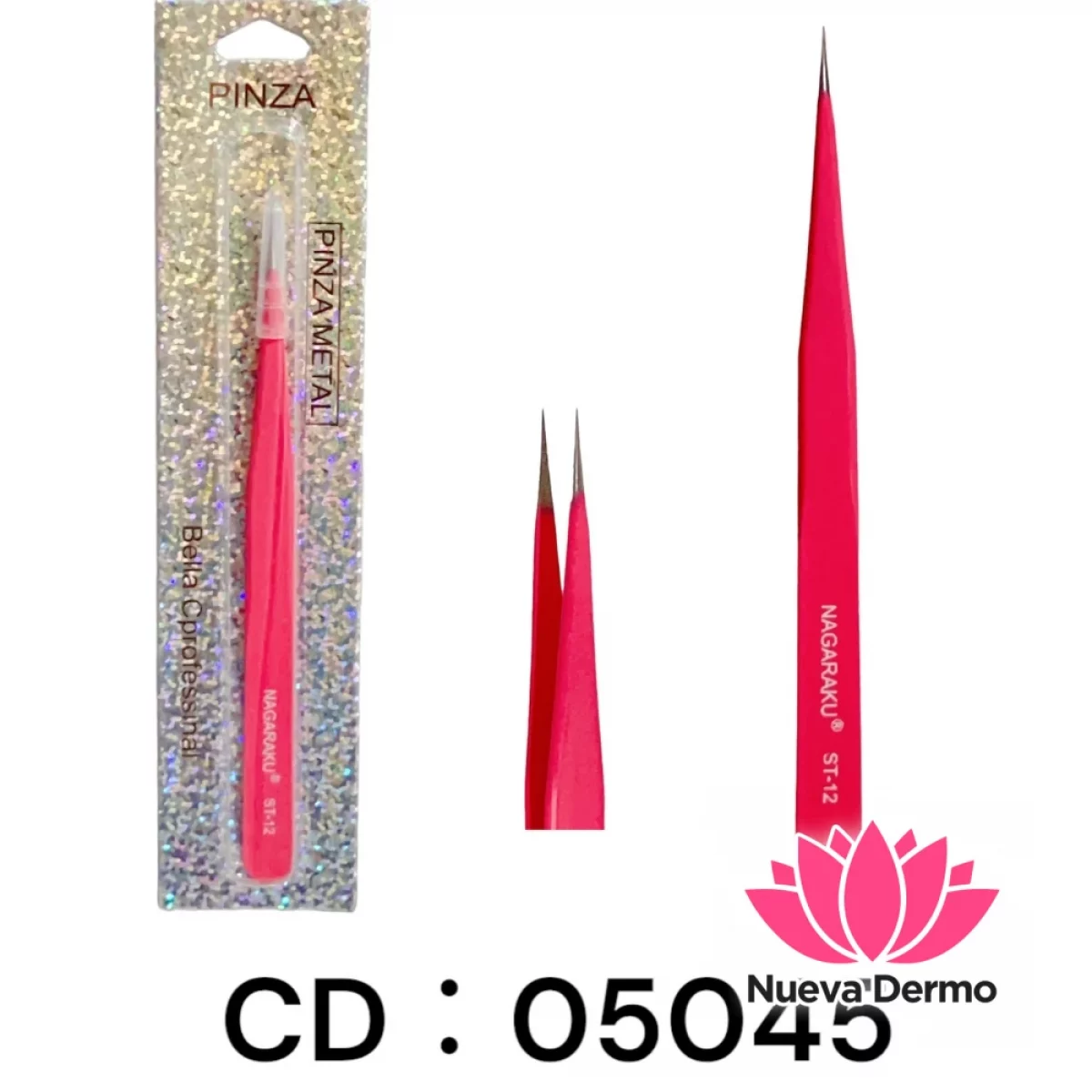 6U Pinza de Metal Recta Nagaraku 05045