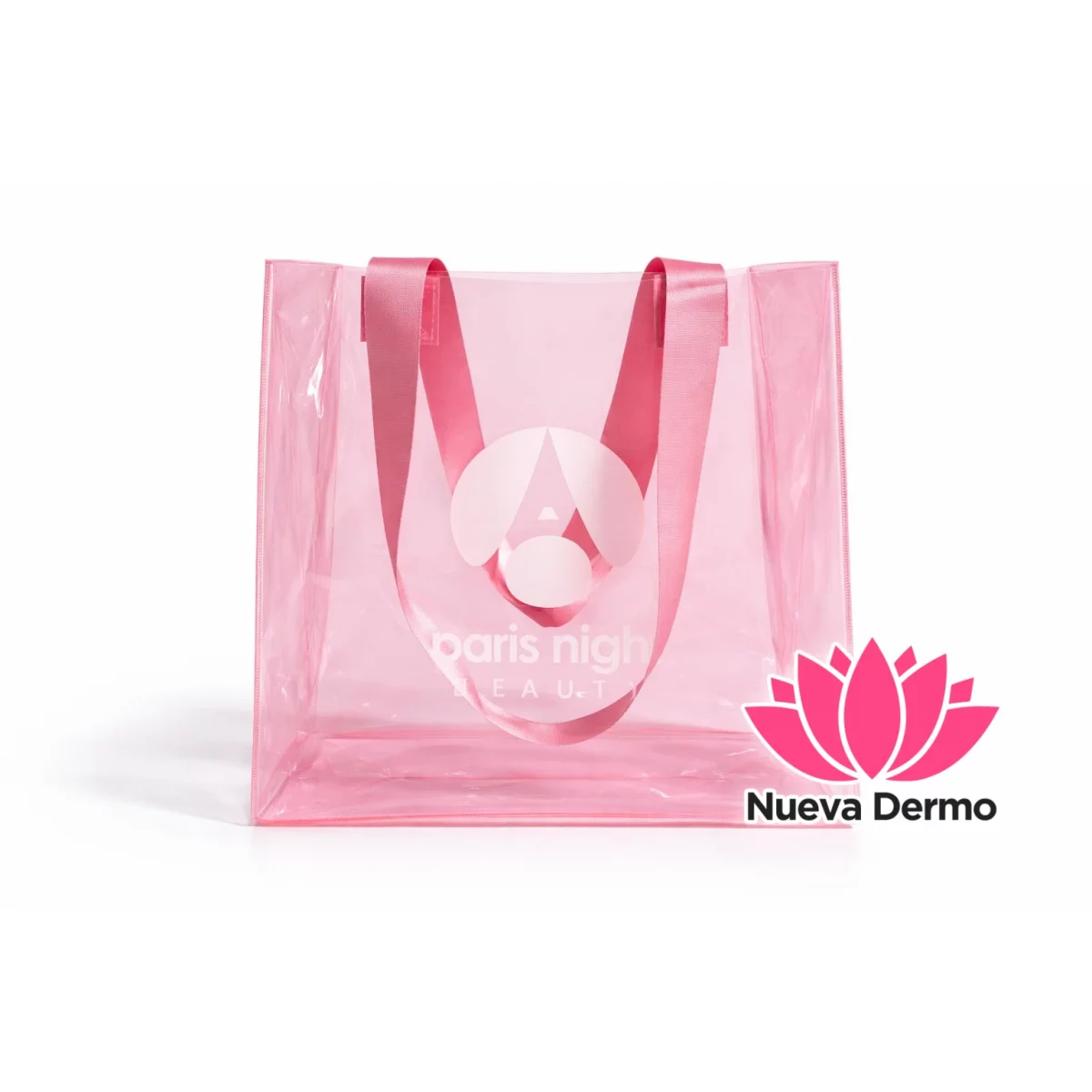 75100-2 BOLSA MEDIANA PARIS NIGHT ROSA