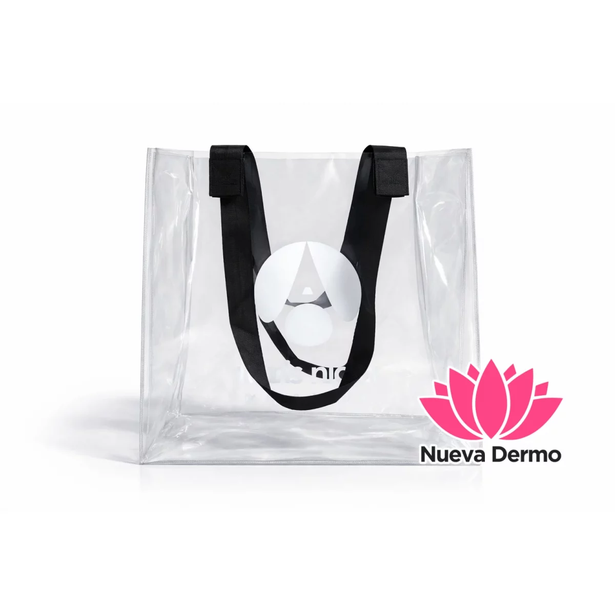 75100-T BOLSA MEDIANA PARIS NIGHT TRANSPARENTE