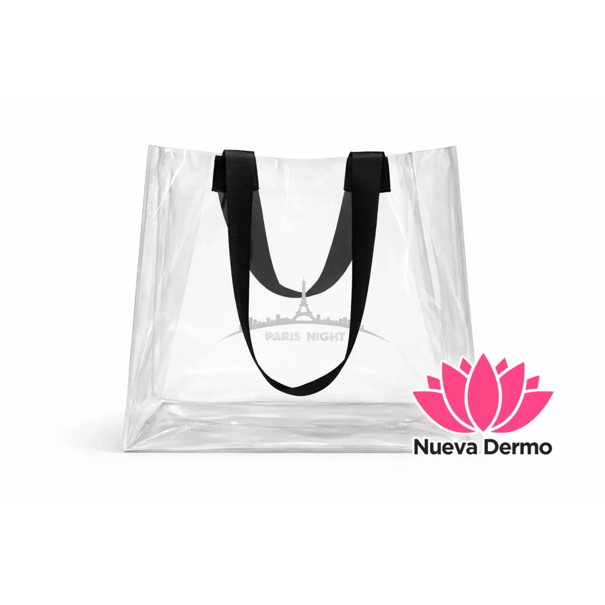 75200-T BOLSA GRANDE PARIS NIGHT TRANSPARENTE
