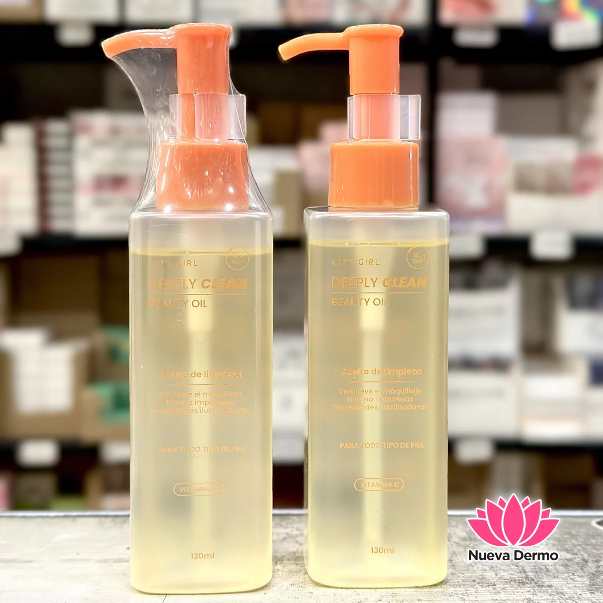 Aceite desmaquillante vitamina C 130ml City Girl apto para todo tipo de piel