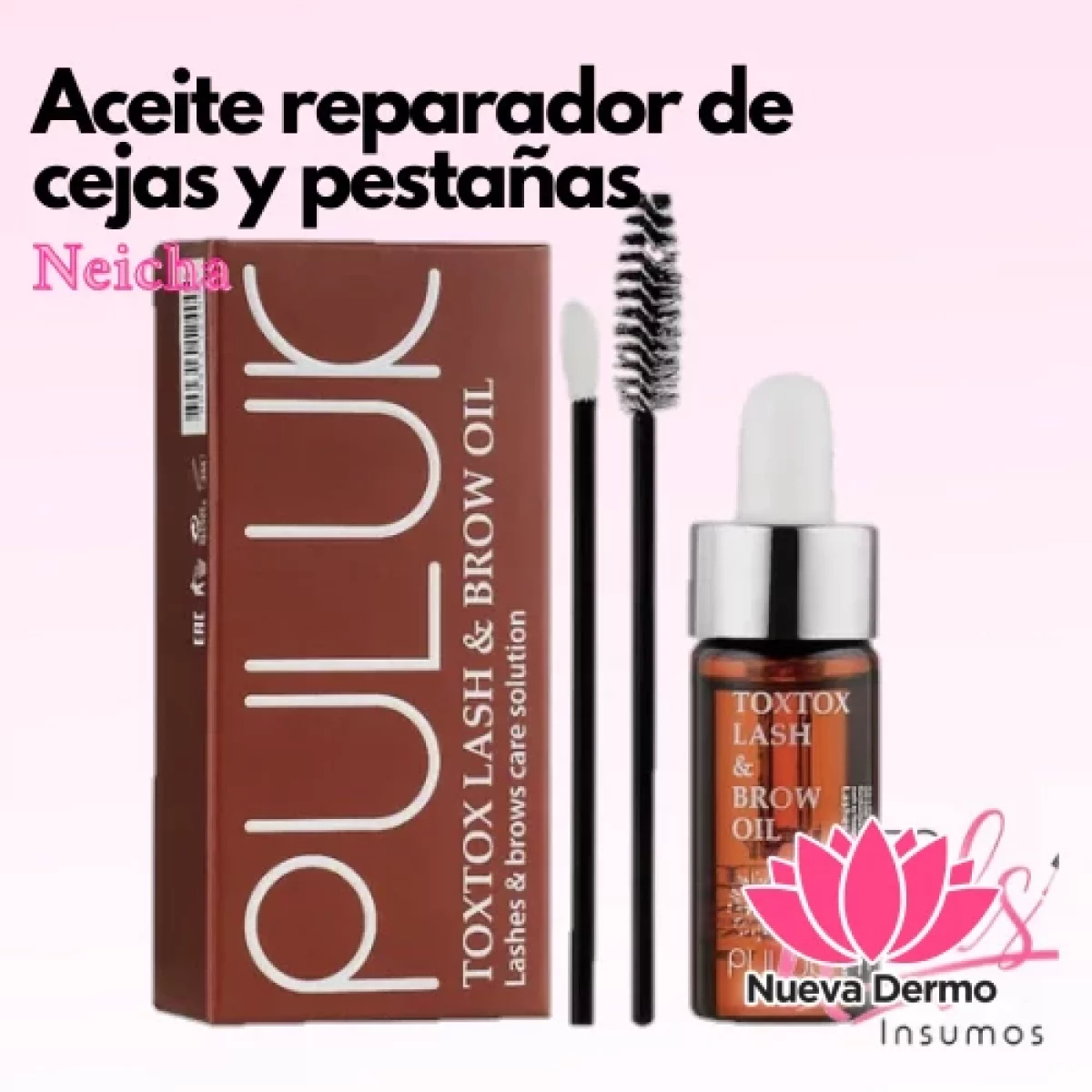 Aceite Reparador Pestañas y Cejas Puluk