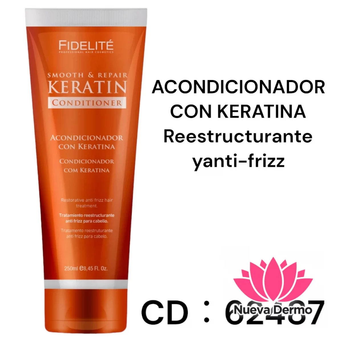 ACONDICIONADOR CON KERATINA FIDELITE 62487 ART/727
