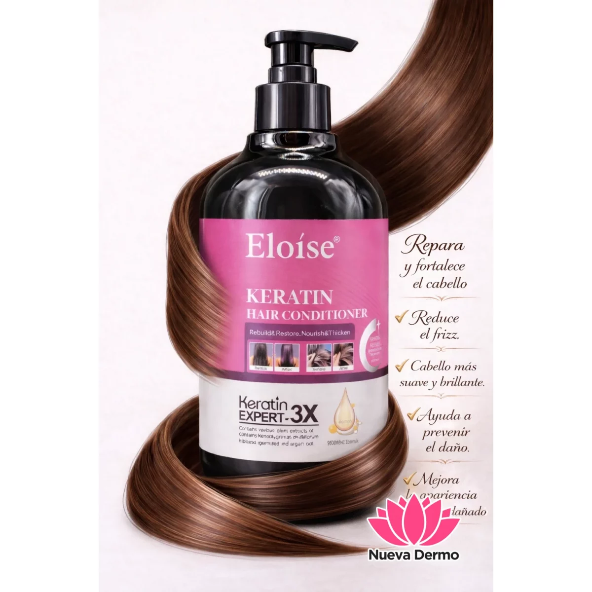 Acondicionador de keratina EXPERT-3X 500ml ELOISE PYCT25015/10960