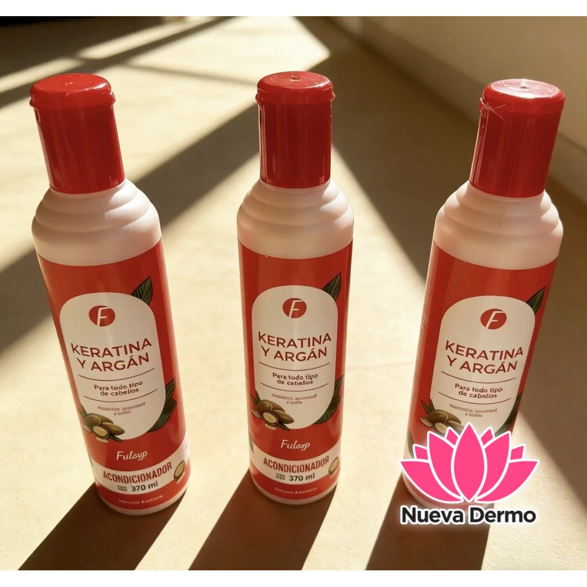 ACONDICIONADOR DE KERATINA Y ARGAN (Para todos tipos de cabello)370ml