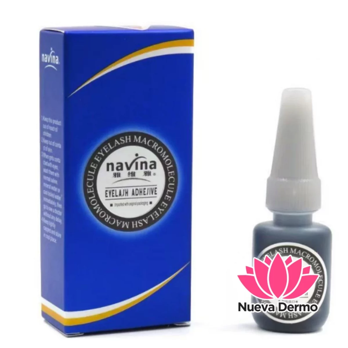 Adhesivo Navina Eyelash Glue Extensiones De Pestañas