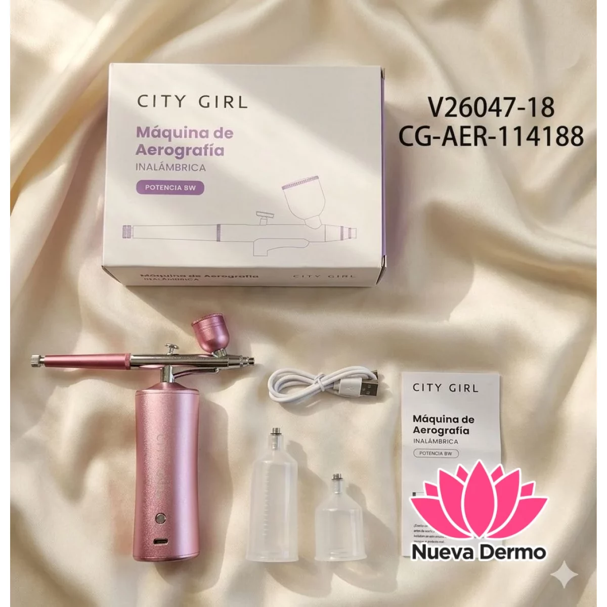 Aerógrafo Inalámbrico Portátil City Girl V26047-18/