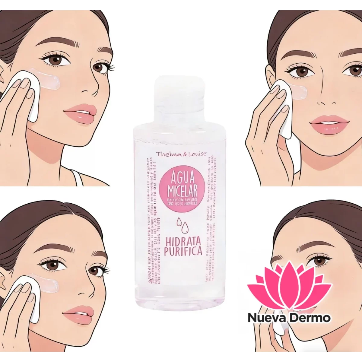 AGUA MICELAR HIDRATA PURIFICA THELMA&LOUISE