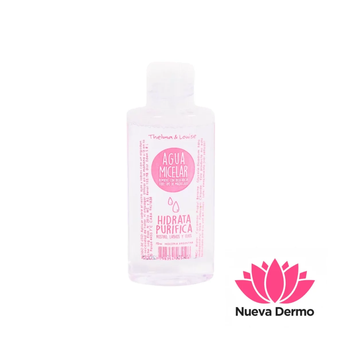 AGUA MICELLAR 70ml – THELMA Y LOUISE