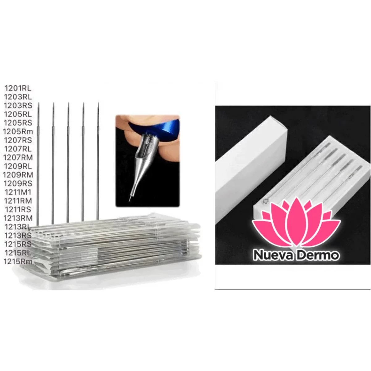 AGUJAS DE TATUAJE DESECHABLES CAJA NUMERO 1-5