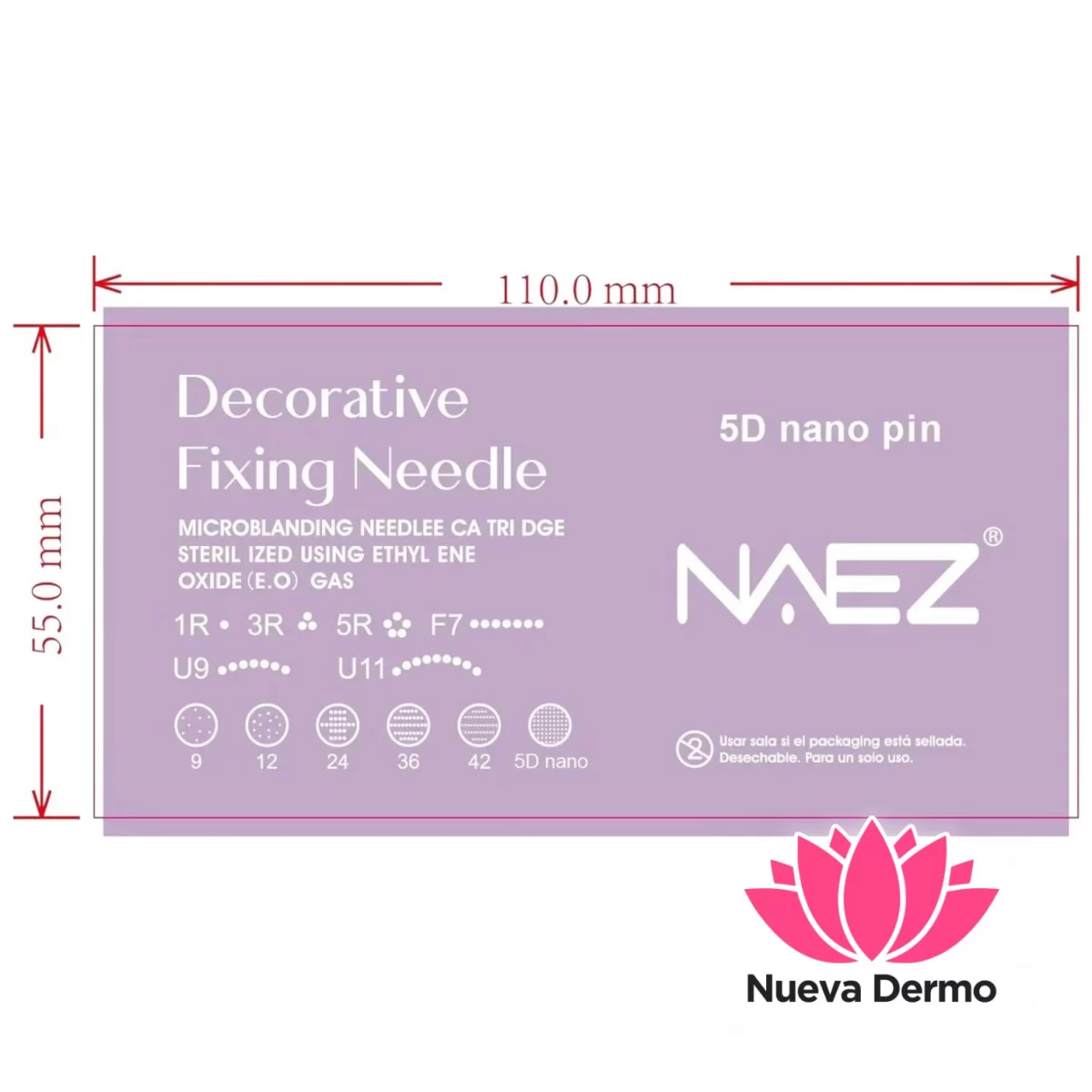 Agujas para Dermapen Nano 5D Naez BC2140/21405