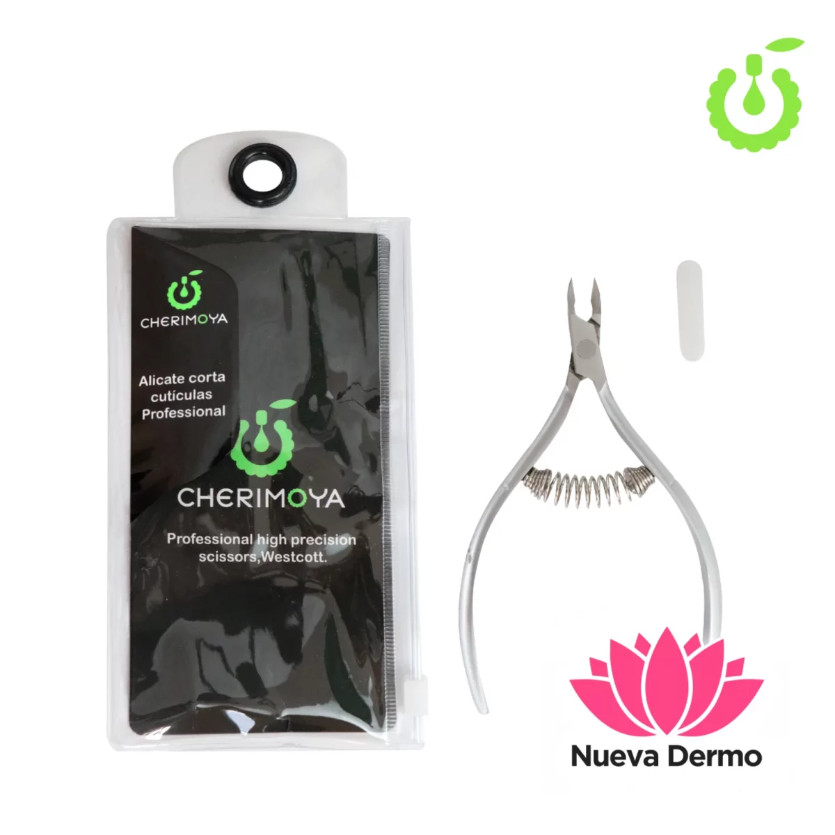 Alicate corta cuticulas de precison con resorte Cherimoya