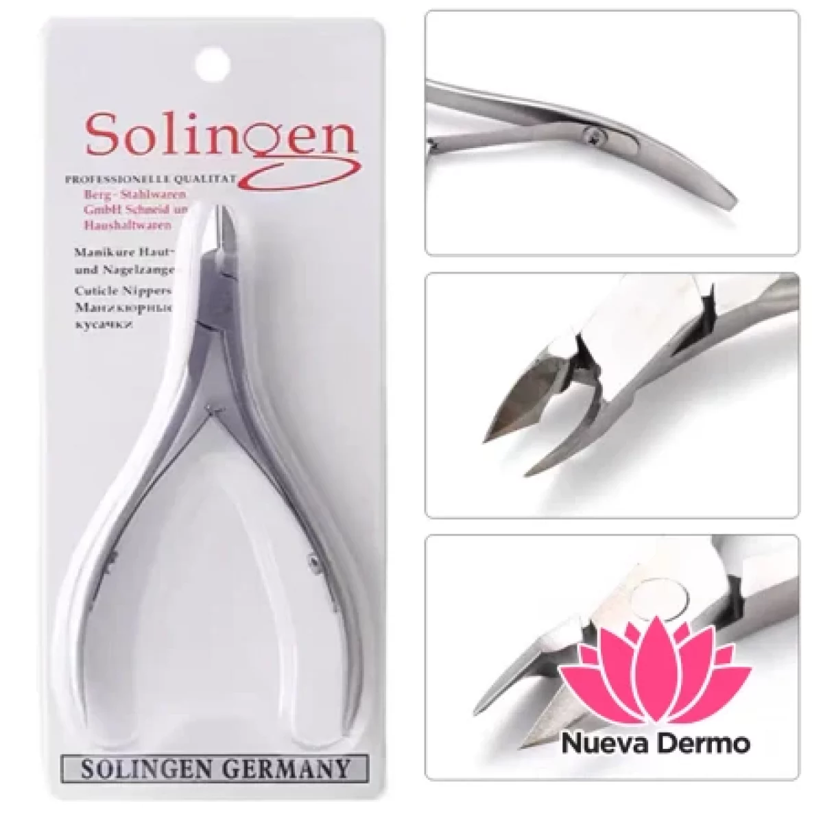 ALICATE CORTA CUTICULAS PARA UÑAS ESCULPIDAS SOLINGEN