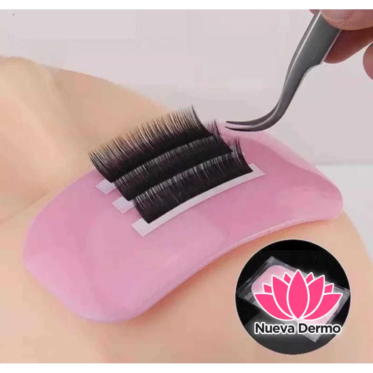 Almohadilla de Silicona para Extensiones de Pestañas