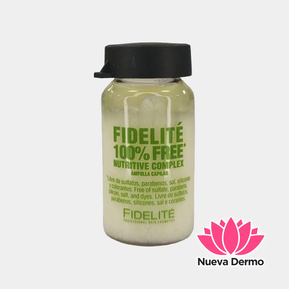 AMPOLLA CAPILAR 100% FREE PARA CABELLO SECO, DAÑADO Y TEÑIDO – FIDELITE