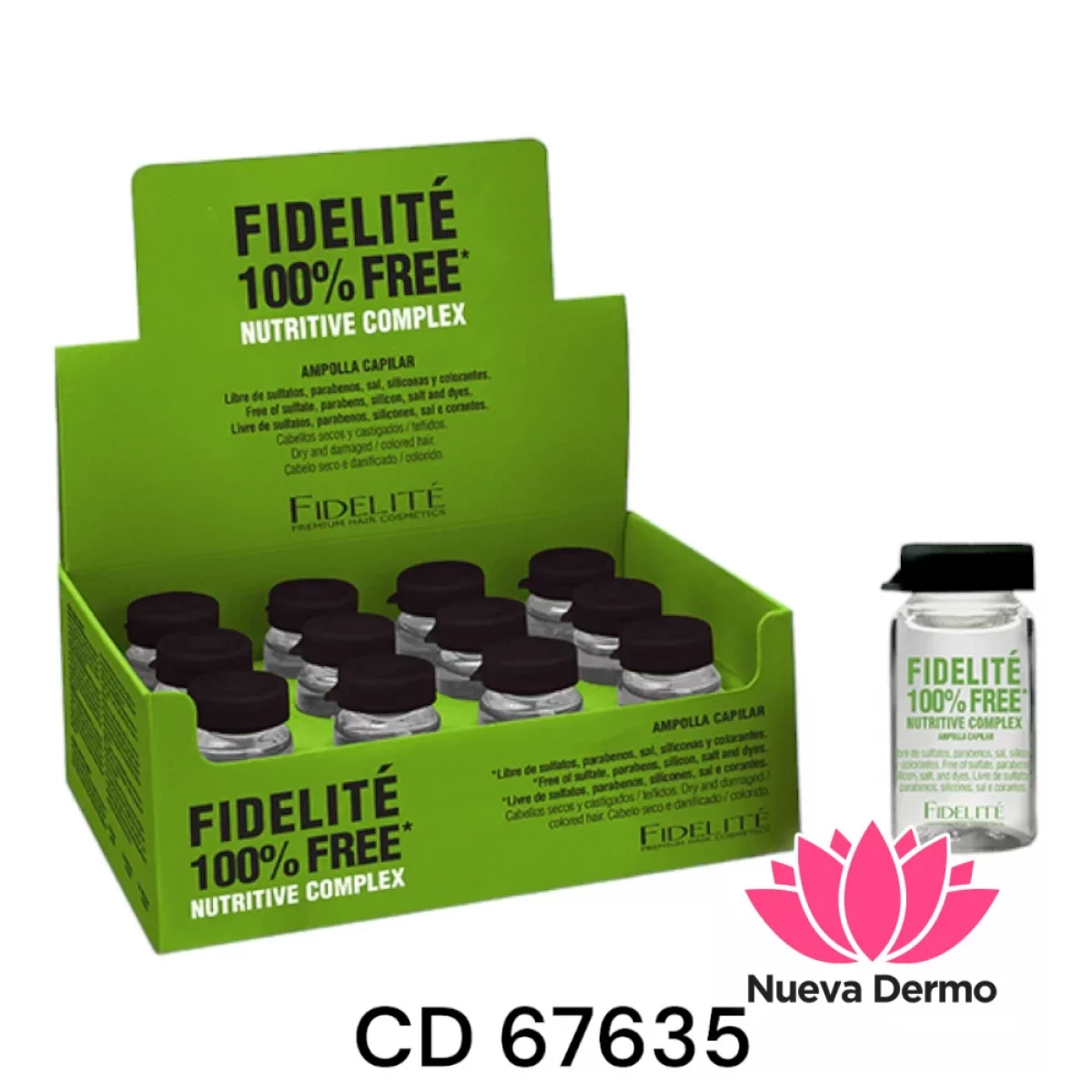 AMPOLLA CAPILAR FIDELITE 100% FREE 67635 ART/933