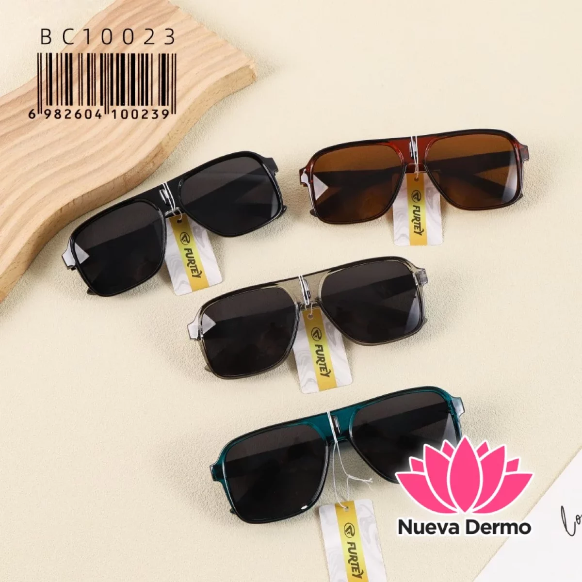 Anteojos de Moda Furtey Aviator Square Accesorio BC10023/100239