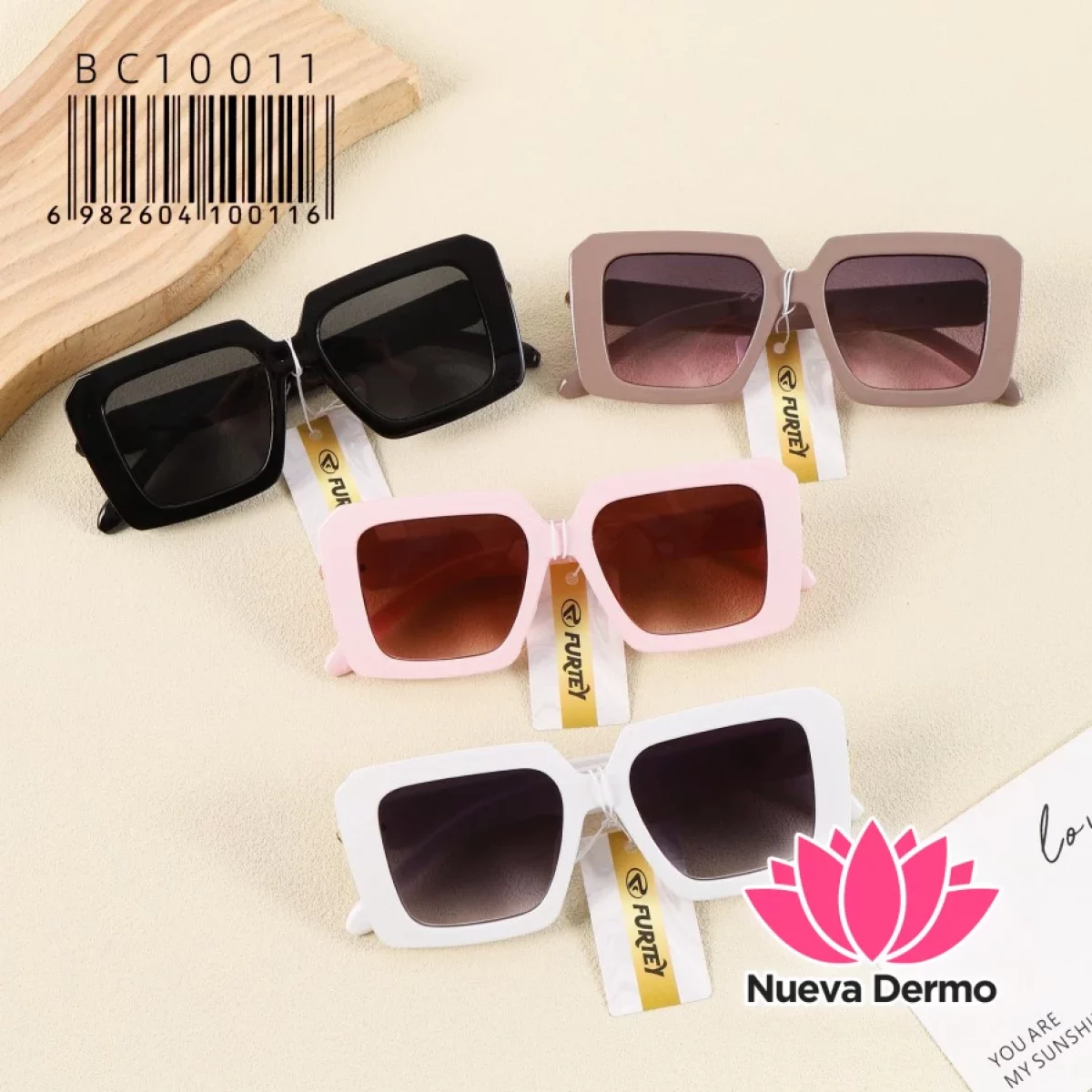 Anteojos de Moda Furtey Bold Square Accesorio BC10011/00116