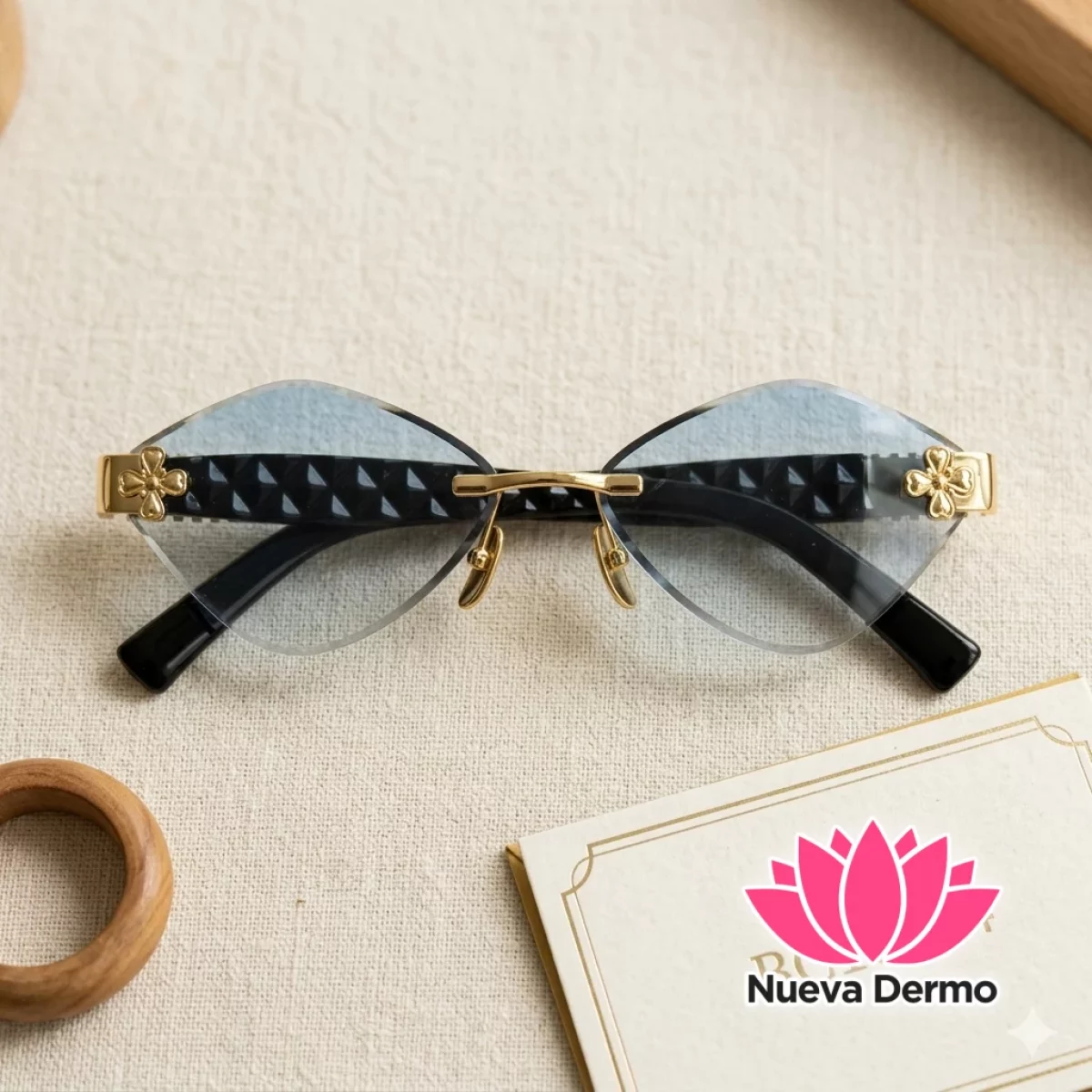 Anteojos de Moda Furtey Luxury Cat Eye Rimless BC10050/100505