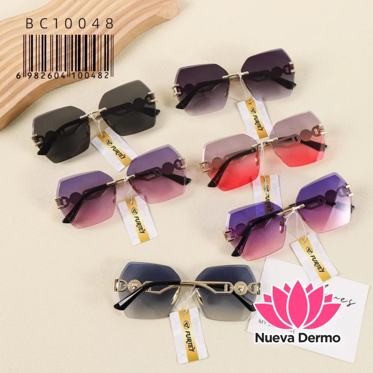 Anteojos de Moda Furtey Luxury Geometric Rimless BC10048/100482