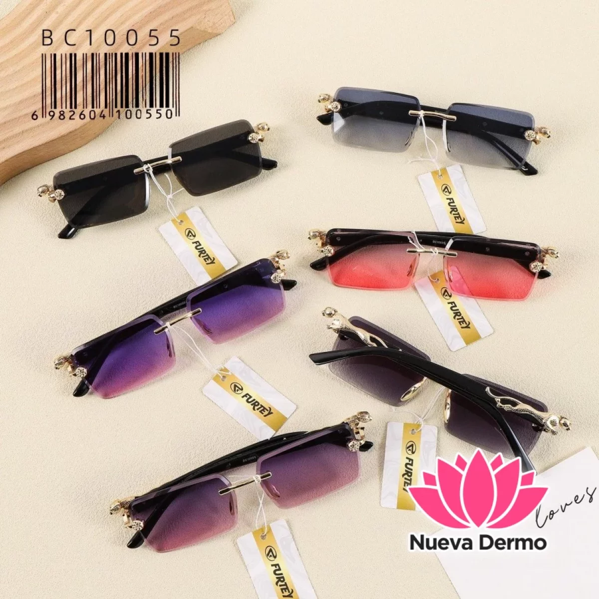 Anteojos de Moda Furtey Luxury Jaguar Rimless BC10055/100550