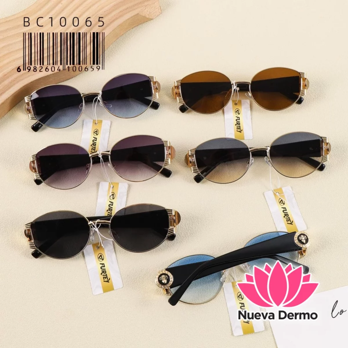 Anteojos de Moda Furtey Luxury Oval Retro Accesorio BC10065/100659
