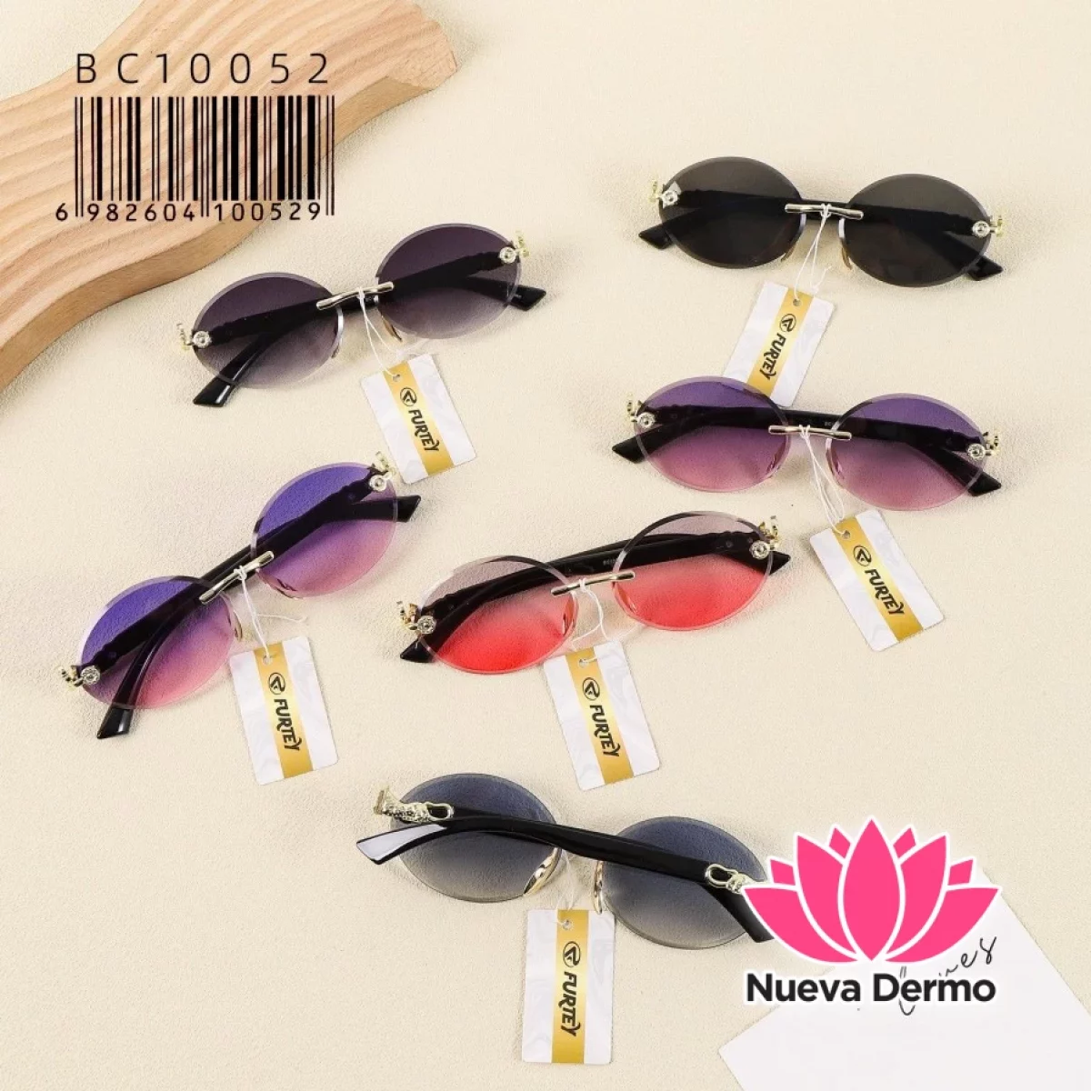 Anteojos de Moda Furtey Luxury Oval Rimless BC10052/100529