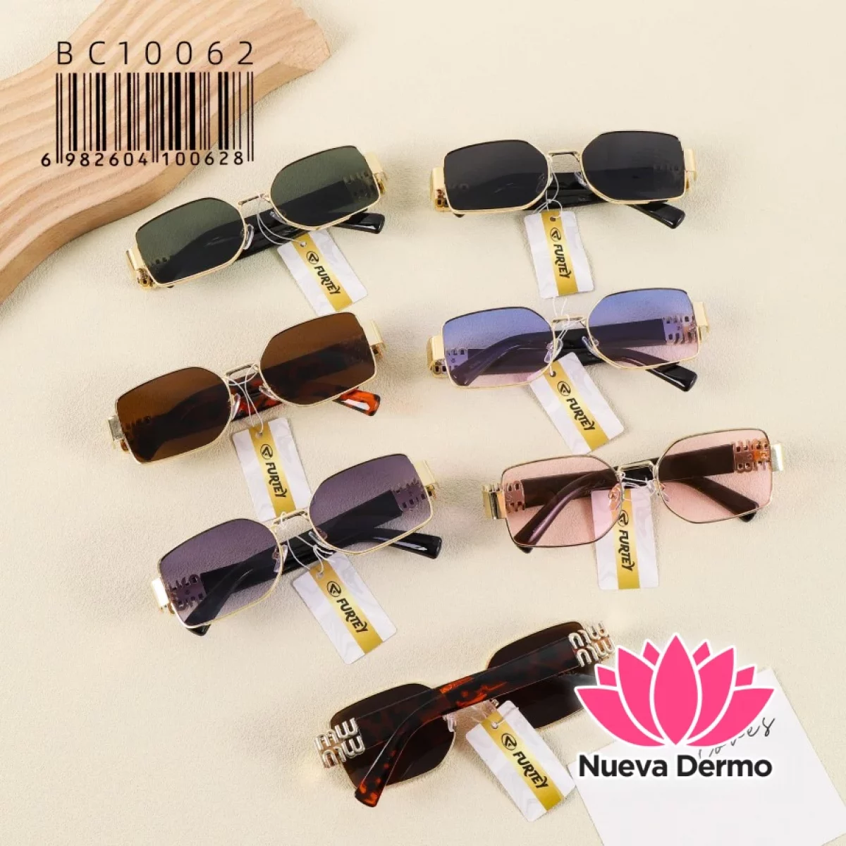 Anteojos de Moda Furtey Luxury Rectangular Accesorio BC10062/100628