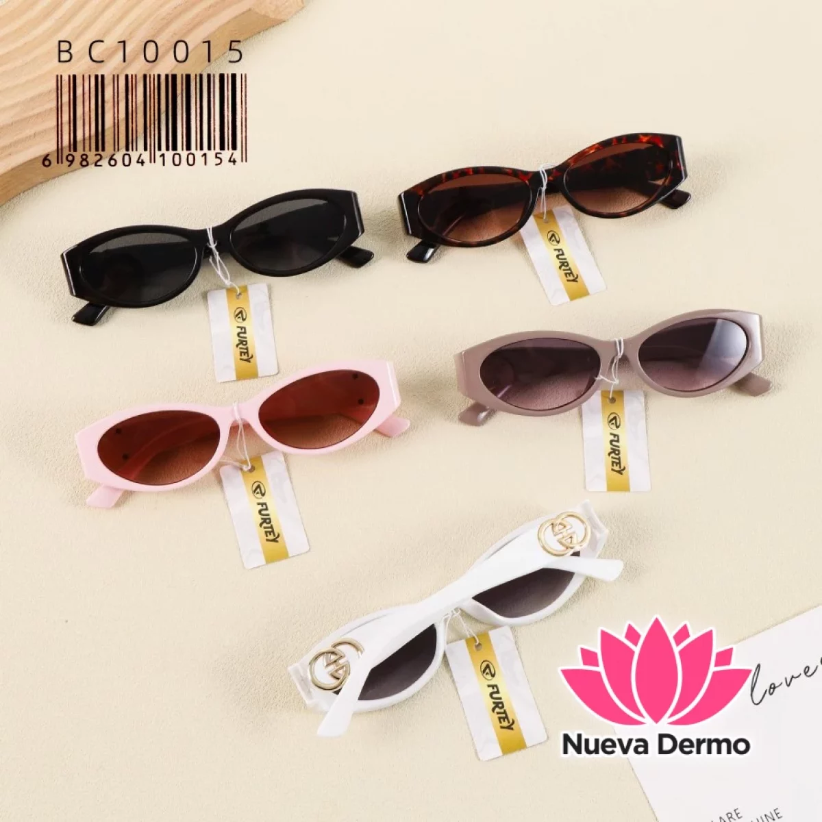 Anteojos de Moda Furtey Oval Retro Accesorio BC10015/00154
