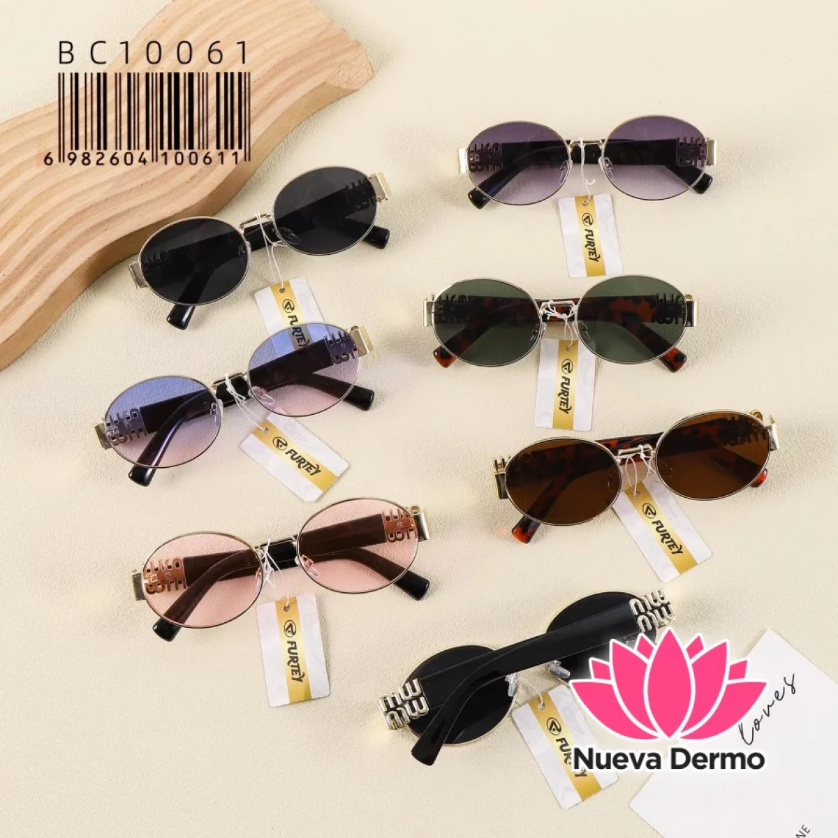 Anteojos de Moda Furtey Oval Retro Luxe Accesorio BC10061/100611