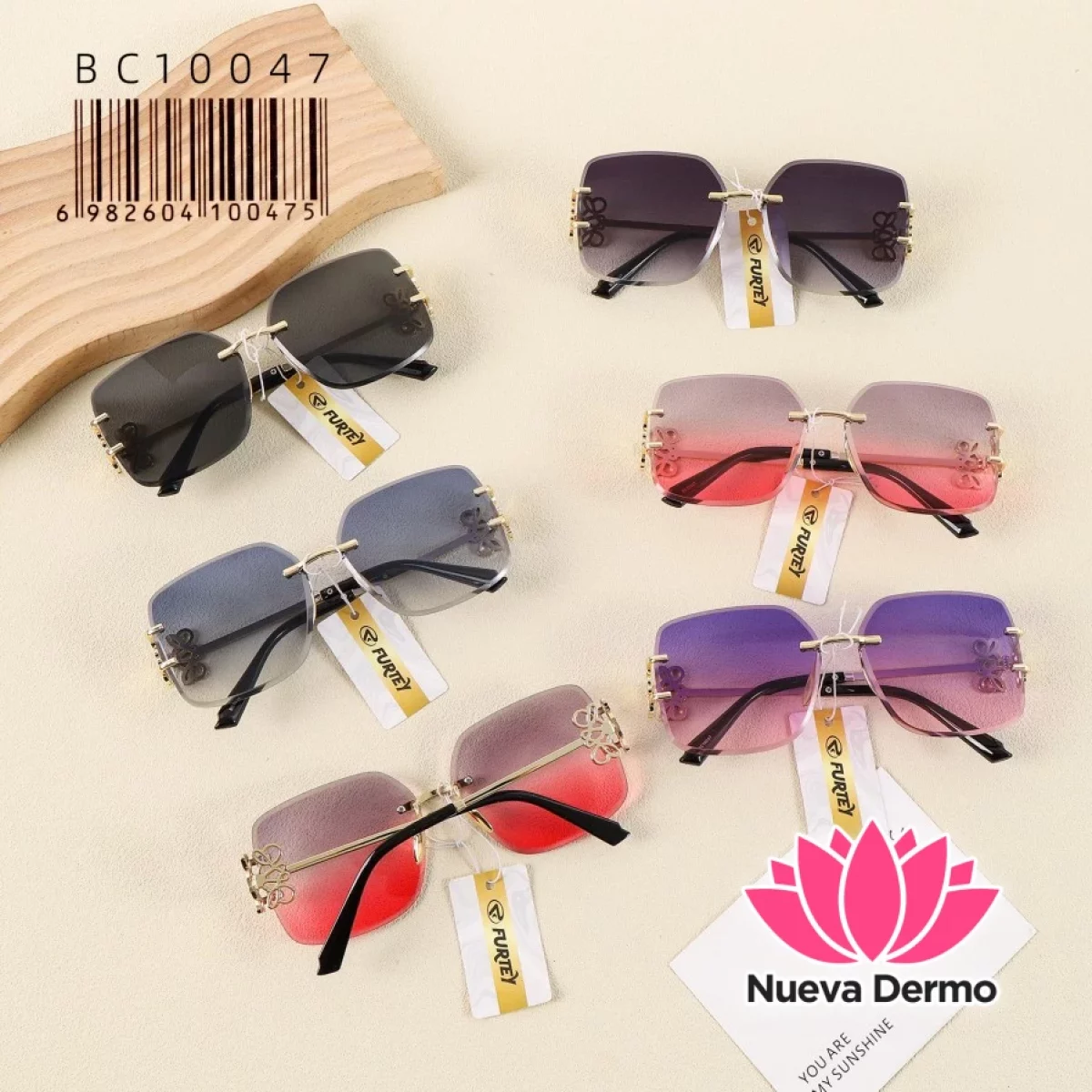 Anteojos de Moda Furtey Rimless Luxury Accesorio BC10047/100475