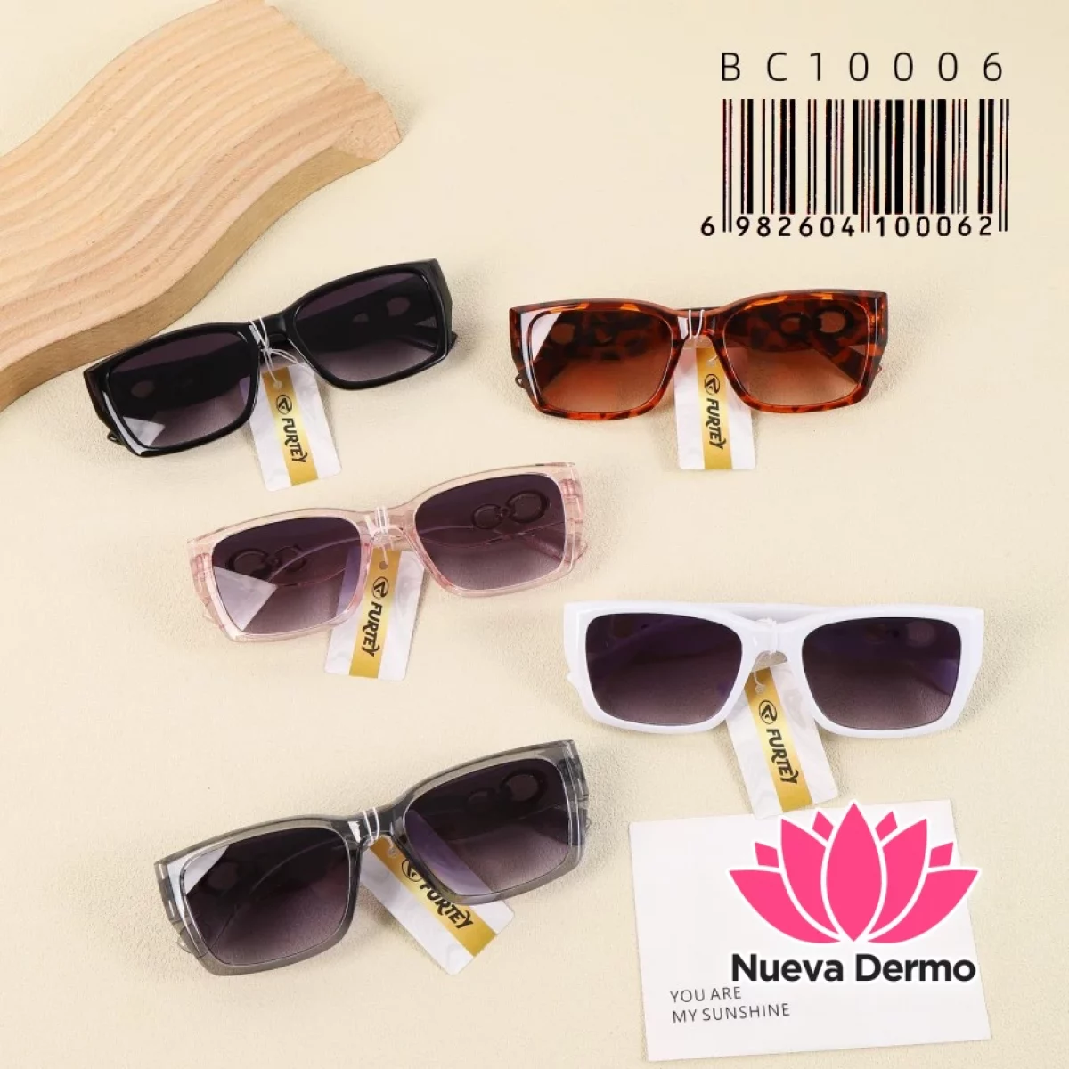 Anteojos de Moda Furtey Slim Rectangular Accesorio BC10006/100062