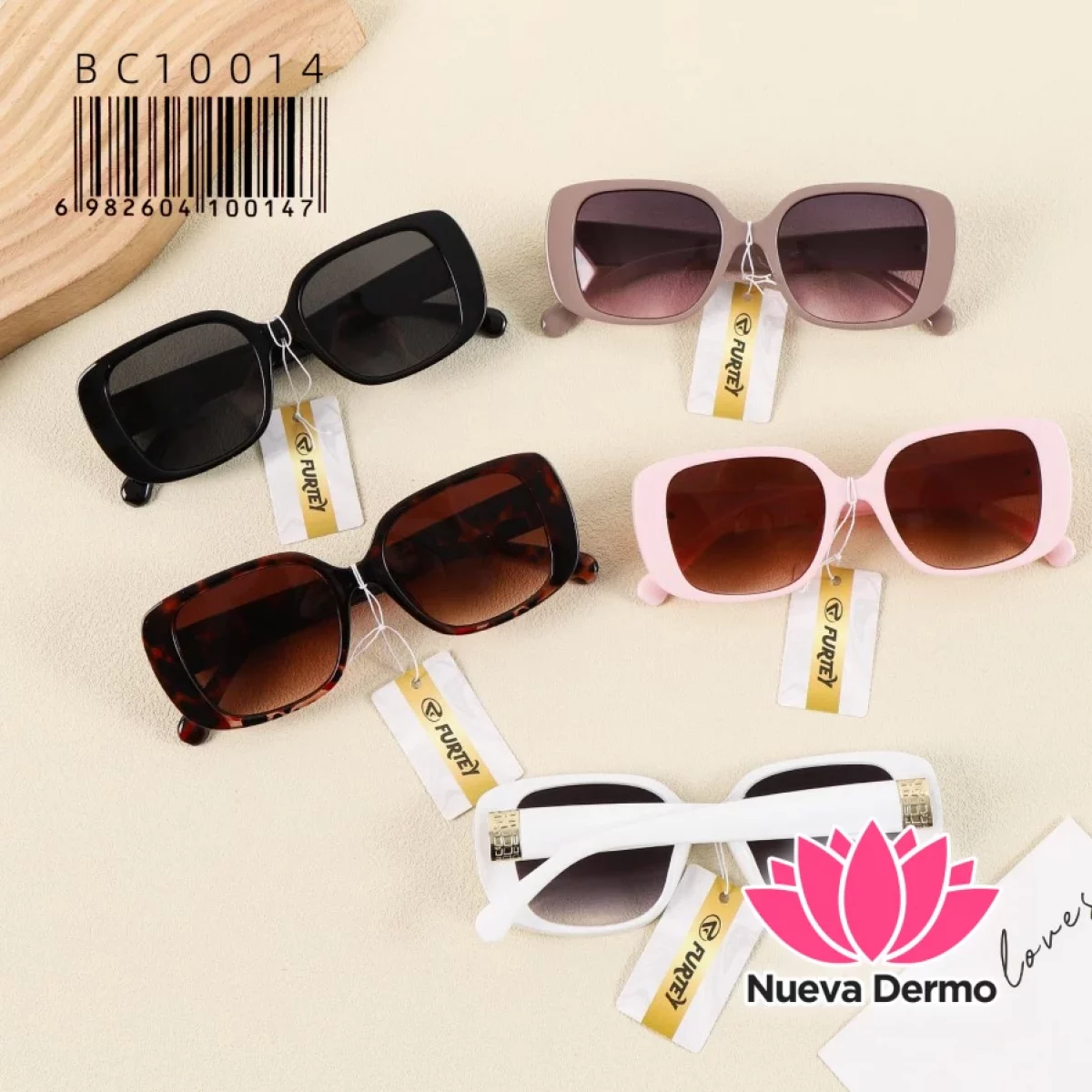 Anteojos de Moda Furtey Square Retro Accesorio BC10014/100147