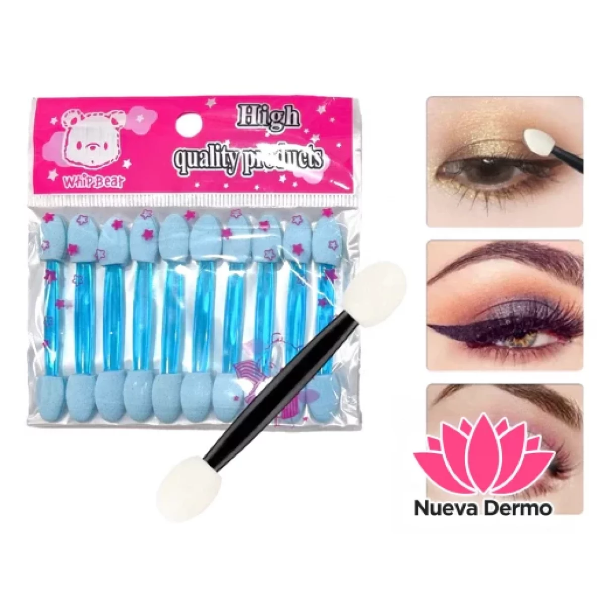 APLICADOR DOBLE PARA SOMBRA Y LABIO