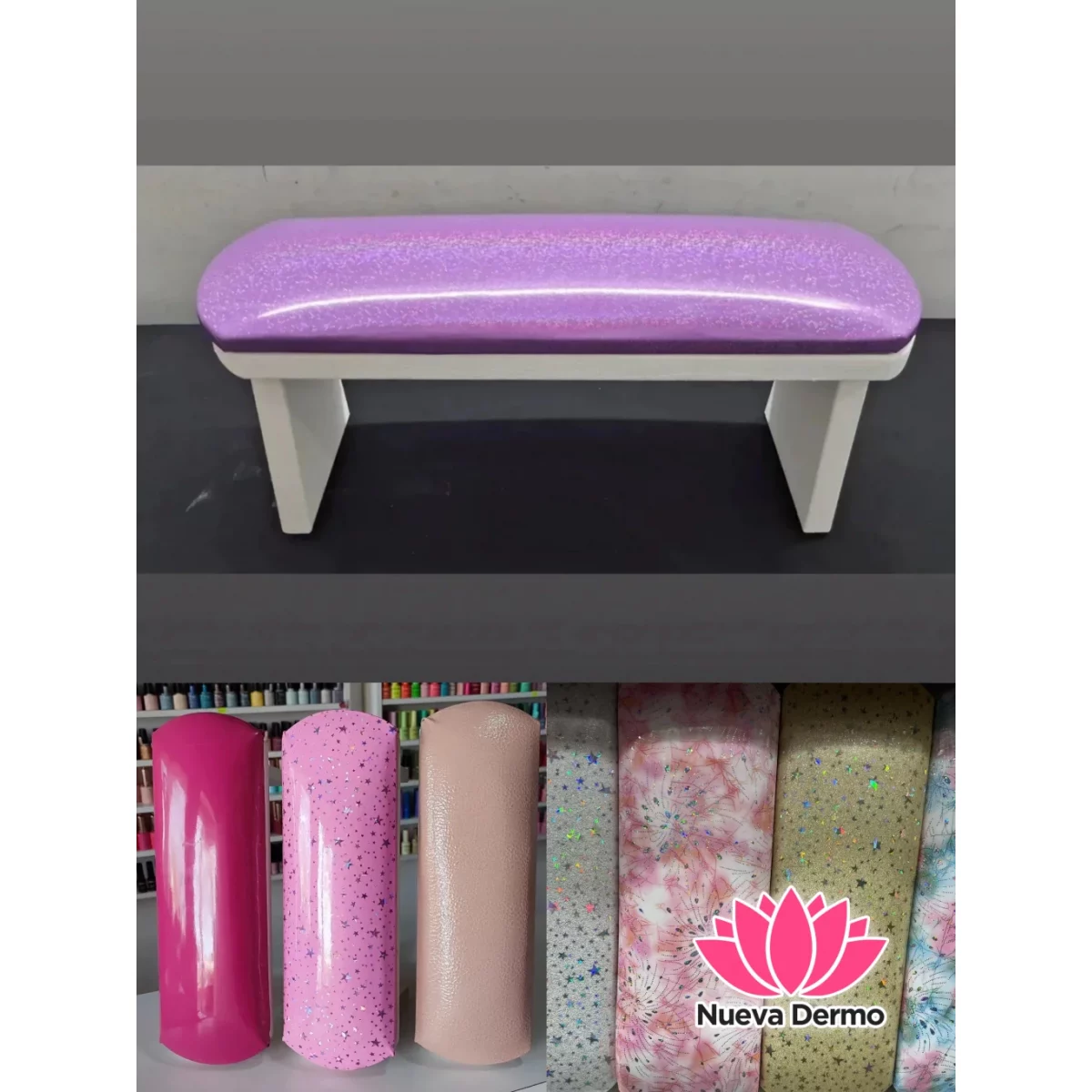 APOYA MANO DE MADERA PARA MANICURA