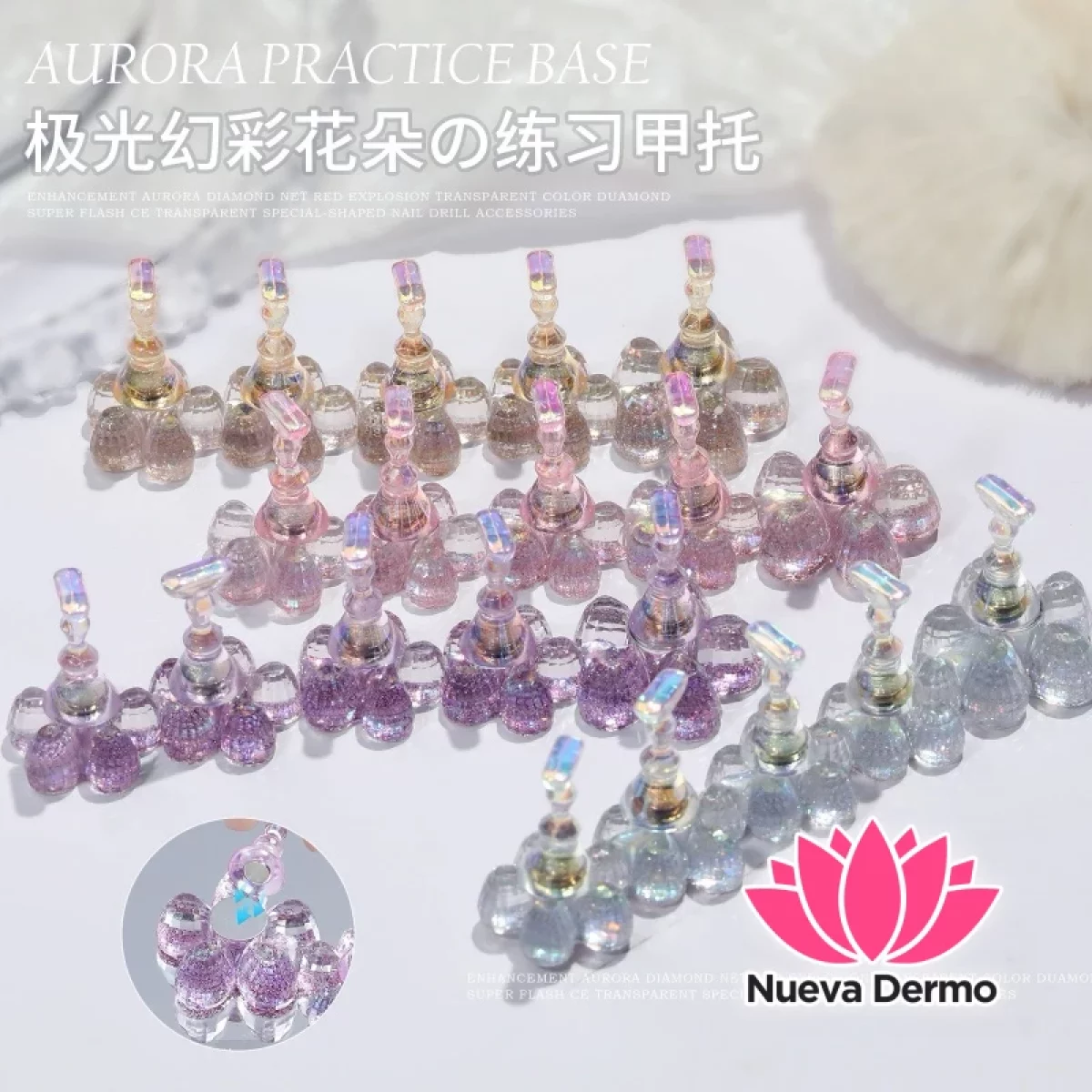 Apoya tips flor con iman JUN-JP18