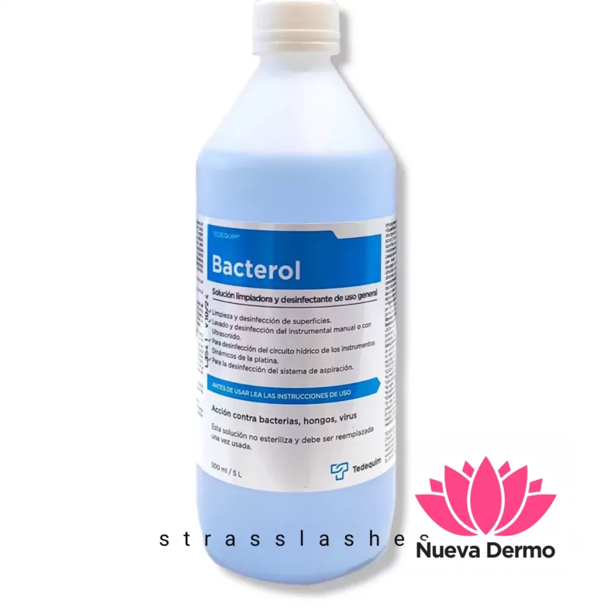 Bacterol solución limpiadora y desinfectante