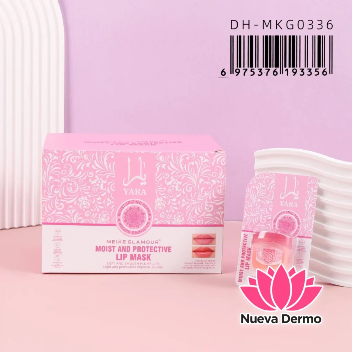 Bálsamo Hidratante Y Máscara Para Labios Yara DH-MKG0336/193356 MEIKE GLAMOUR