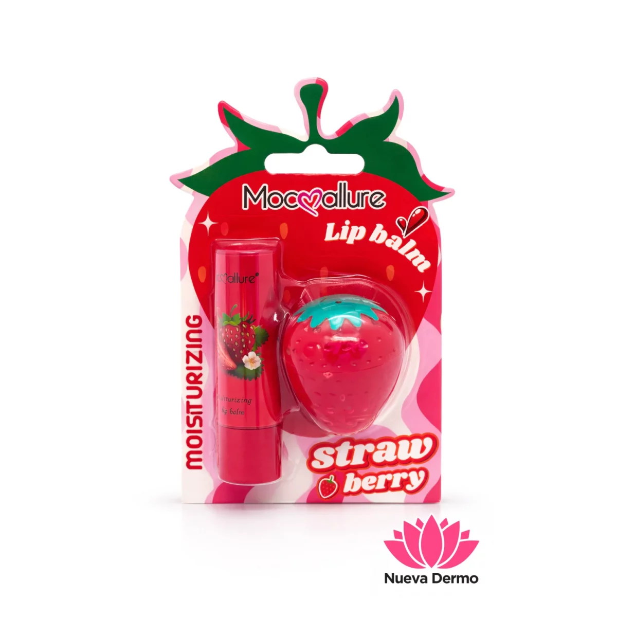 Bálsamo labial 2en1 frutilla Moc allure