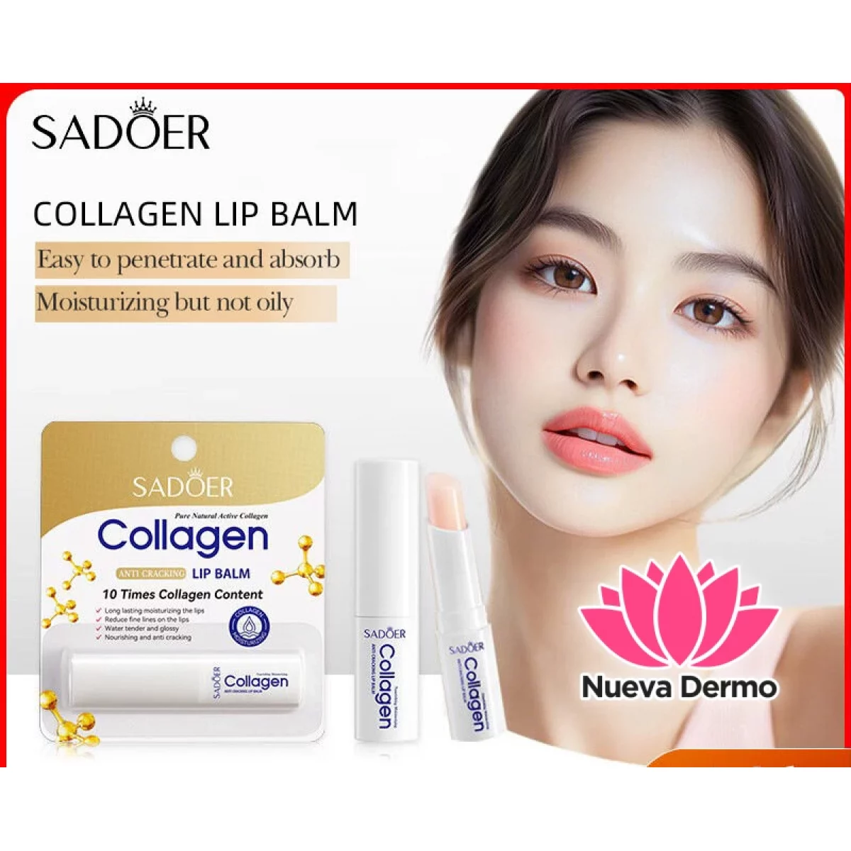 BALSAMO LABIAL ANTI-AGRIETADO CON COLAGENO 2.7G 01345
