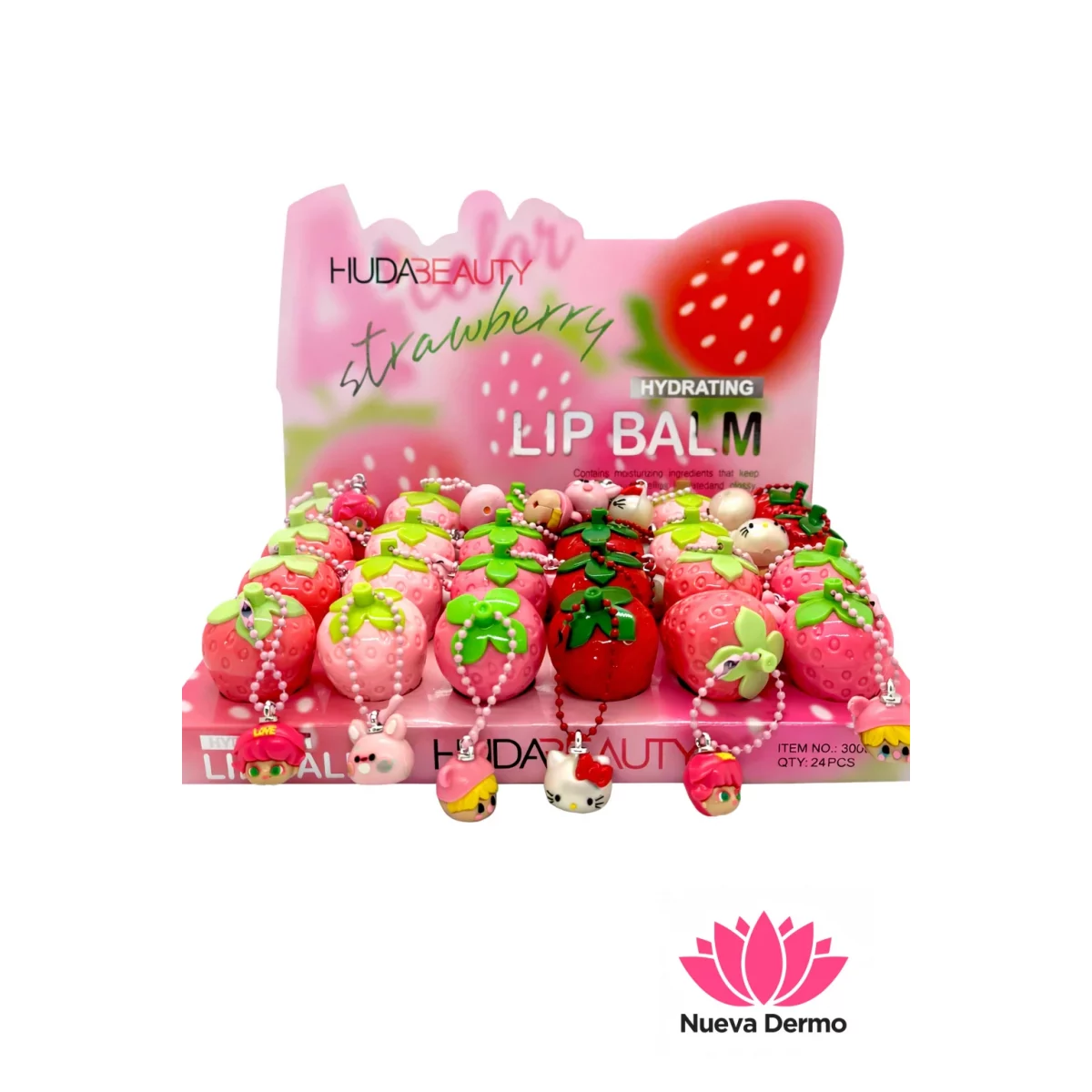 Bálsamo labial color frutilla personajes...